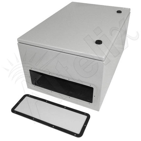 Altelix 24x16x12 Industrial DIN Rail NEMA 4X Steel Weatherproof Enclosure - Nema Supply