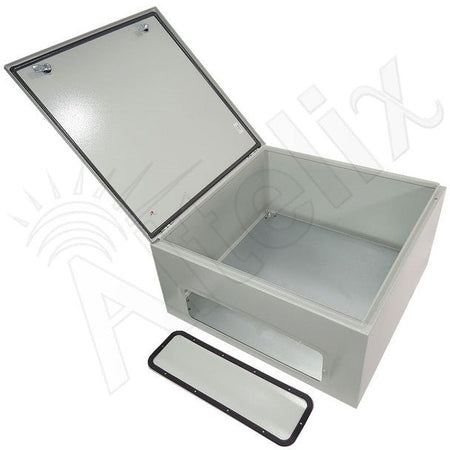 Altelix 24x24x12 NEMA 4X Steel Weatherproof Enclosure with Steel Equipment Mounting Plate - Nema Supply