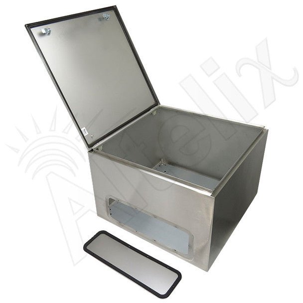 Altelix 24x24x16 NEMA 4X Stainless Steel Weatherproof Enclosure with Steel Equipment Mounting Plate - Nema Supply