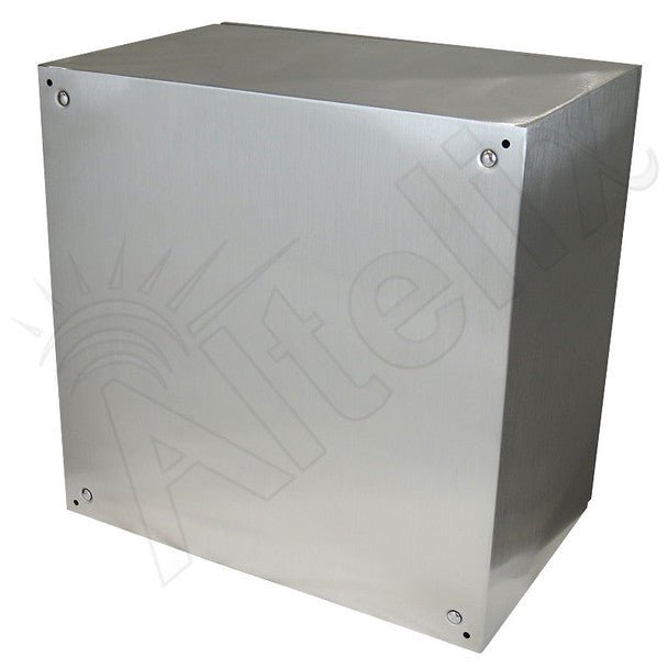 Altelix 24x24x16 NEMA 4X Stainless Steel Weatherproof Enclosure with Steel Equipment Mounting Plate - Nema Supply