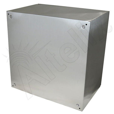 Altelix 24x24x16 NEMA 4X Stainless Steel Weatherproof Enclosure with Steel Equipment Mounting Plate - Nema Supply