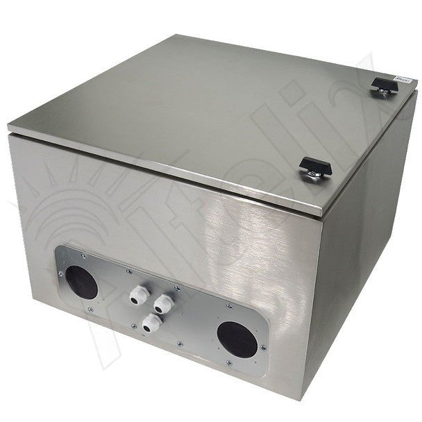 Altelix 24x24x16 Vented 19" Wide 6U Rack Stainless Steel Weatherproof NEMA Enclosure - Nema Supply