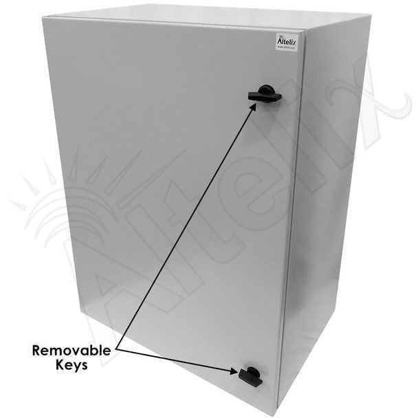 Altelix 32x24x16 NEMA 4X Steel Weatherproof Enclosure with Steel Equipment Mounting Plate - Nema Supply