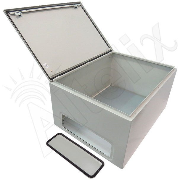 Altelix 32x24x16 NEMA 4X Steel Weatherproof Enclosure with Steel Equipment Mounting Plate - Nema Supply