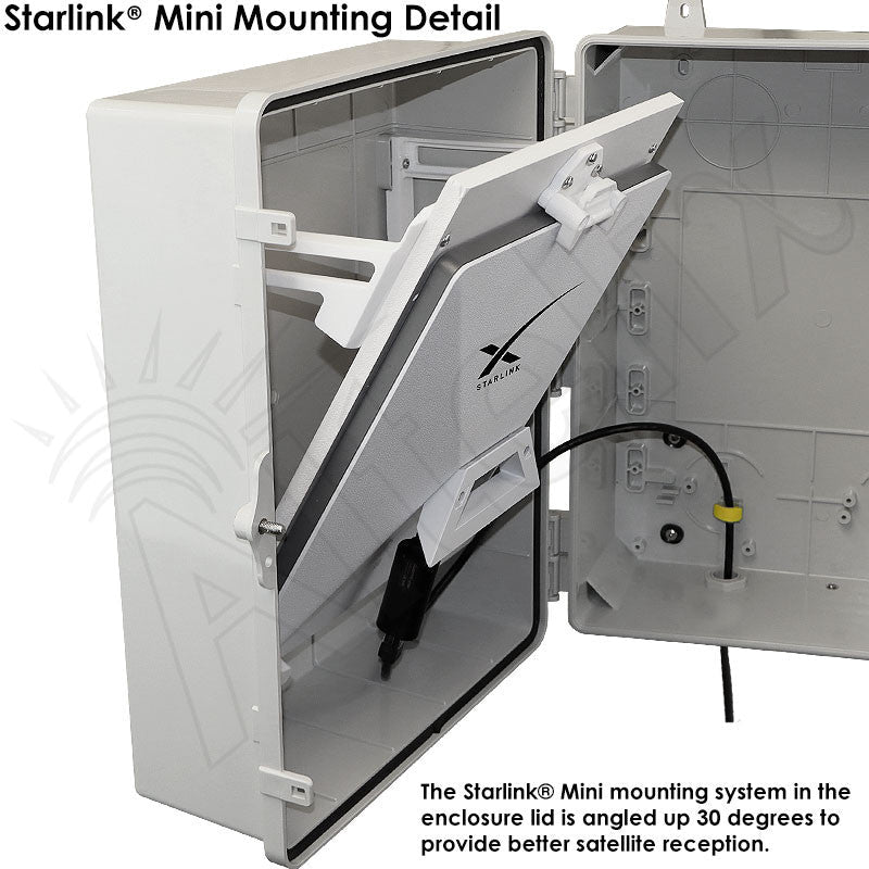 Altelix Aimable Weatherproof Starlink® Mini NEMA 4X Directional Enclosure - Nema Supply