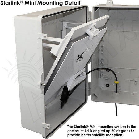 Altelix Aimable Weatherproof Starlink® Mini NEMA 4X Directional Enclosure - Nema Supply