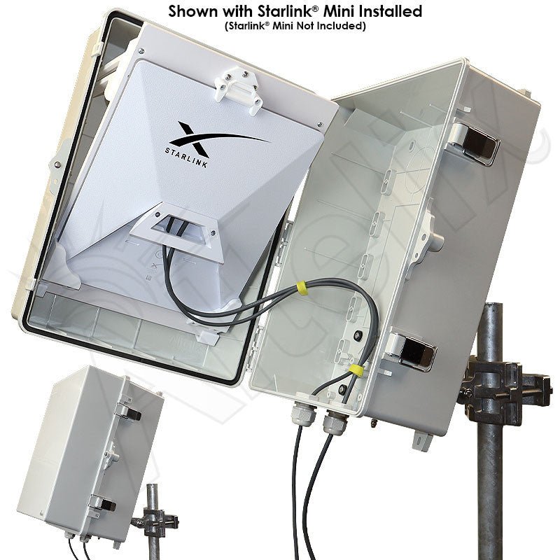 Altelix Aimable Weatherproof Starlink® Mini NEMA 4X Directional Enclosure - Nema Supply