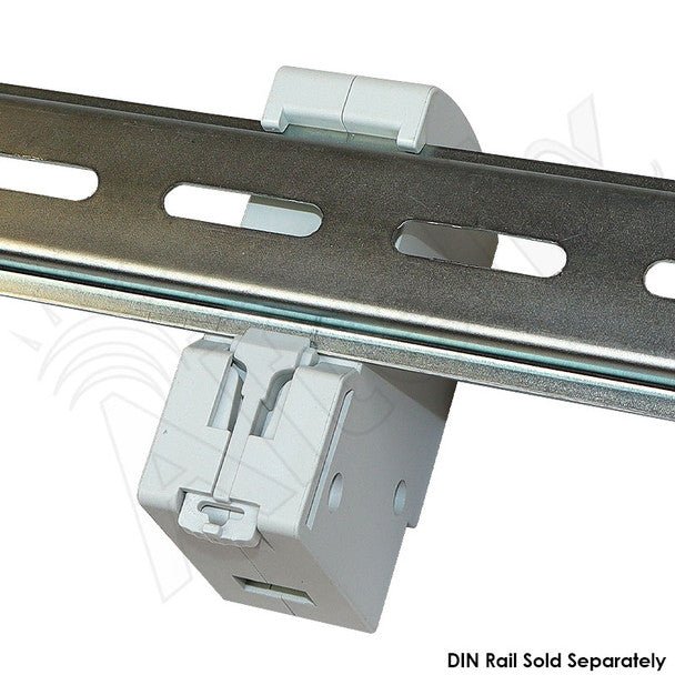 Altelix DIN Rail Mount Gigabit Ethernet PoE Surge Protector - Nema Supply