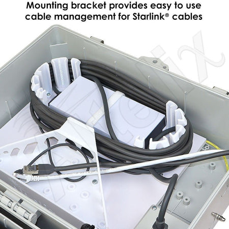 Altelix Fan Cooled Weatherproof Starlink® Gen 3 Enclosure with 120 VAC Outlets and Power Cord - Nema Supply