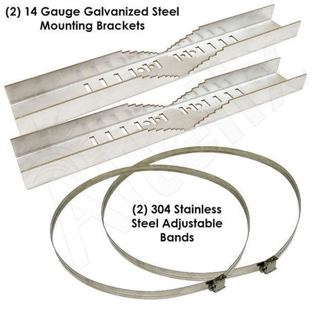 Altelix Heavy Duty Galvanized Steel Pole Mount Kit for Altelix NF162012, NFC242009 & NS242012 Series NEMA Enclosures - Nema Supply