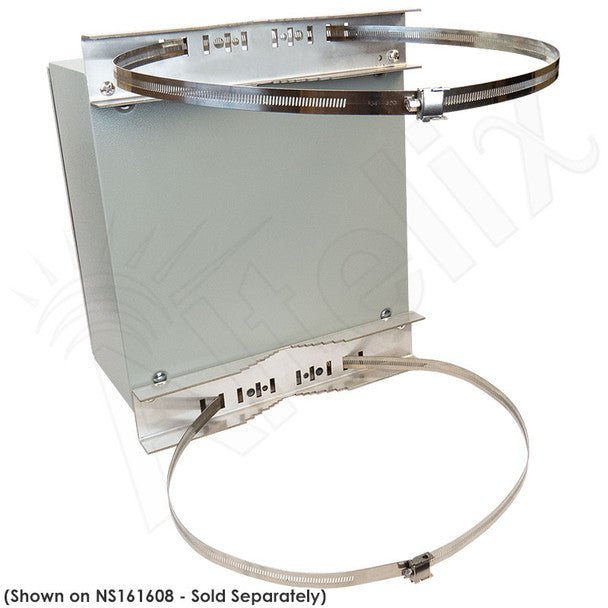 Altelix Heavy Duty Galvanized Steel Pole Mount Kit for Altelix NF201612, NFC161608, NFC201608, NFC241609, NS/NX161608, NS201608, NS/NX201612, NS241610 & NS241612 Series NEMA Enclosures - Nema Supply