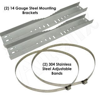 Altelix Heavy Duty Pole Mount Kit for Altelix NFC322412, NS242412, NS242416, NS242424, NS282416, NS282424 & NS322416 Series NEMA Enclosures - Nema Supply