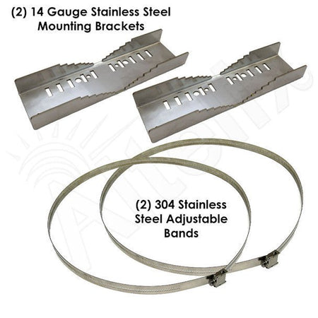 Altelix Heavy Duty Stainless Steel Pole Mount Kit for Altelix NF141206, NF141208, NF141210, NS161212, NX161212 & NFC161208 Series NEMA Enclosures - Nema Supply