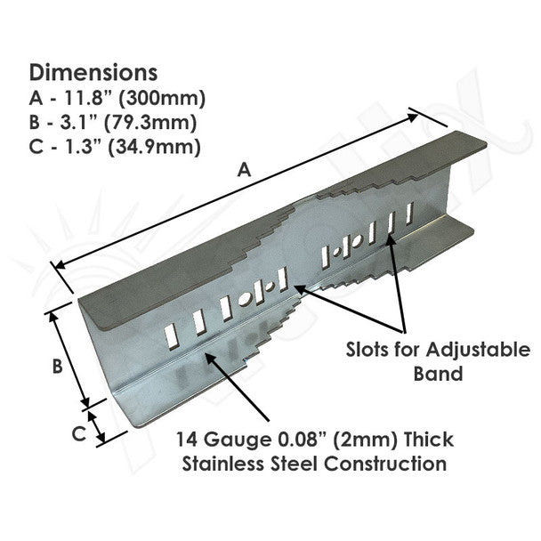 Altelix Heavy Duty Stainless Steel Pole Mount Kit for Altelix NF141206, NF141208, NF141210, NS161212, NX161212 & NFC161208 Series NEMA Enclosures - Nema Supply