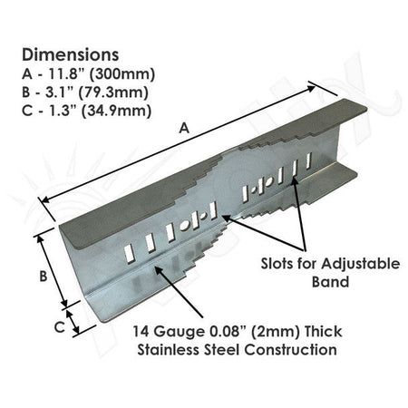 Altelix Heavy Duty Stainless Steel Pole Mount Kit for Altelix NF141206, NF141208, NF141210, NS161212, NX161212 & NFC161208 Series NEMA Enclosures - Nema Supply