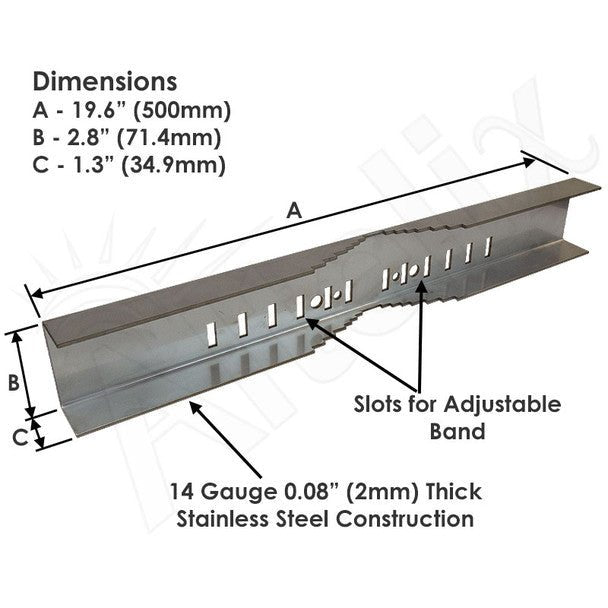 Altelix Heavy Duty Stainless Steel Pole Mount Kit for Altelix NF162012, NFC242009 & NS242012 Series NEMA Enclosures - Nema Supply