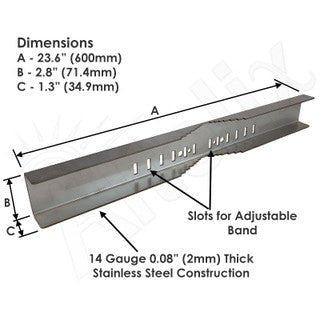 Altelix Heavy Duty Stainless Steel Pole Mount Kit for Altelix NFC322412, NS242412, NS242416, NS242424, NS282416, NS282424 & NS322416 Series NEMA Enclosures - Nema Supply