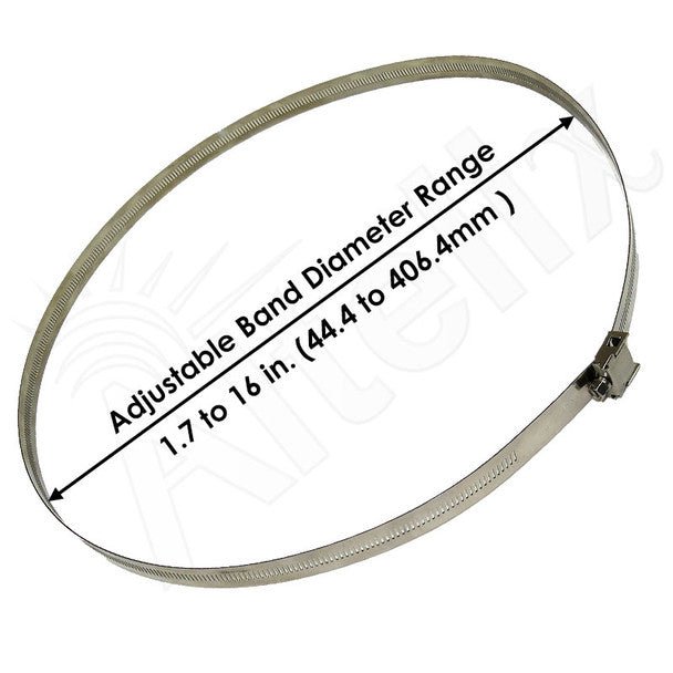 Altelix Stainless Steel Pole Mount / Flange Mount Kit for NFC161608 NFC201608 NFC241609 NS161608 NS201608 and NS241610 Series NEMA Enclosures - Nema Supply