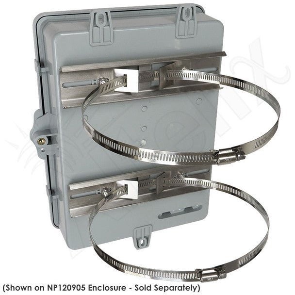 Altelix Stainless Steel Universal Pole Mount Kit with Adjustable Bands for Enclosures 4 to 8 Inches Wide - Nema Supply