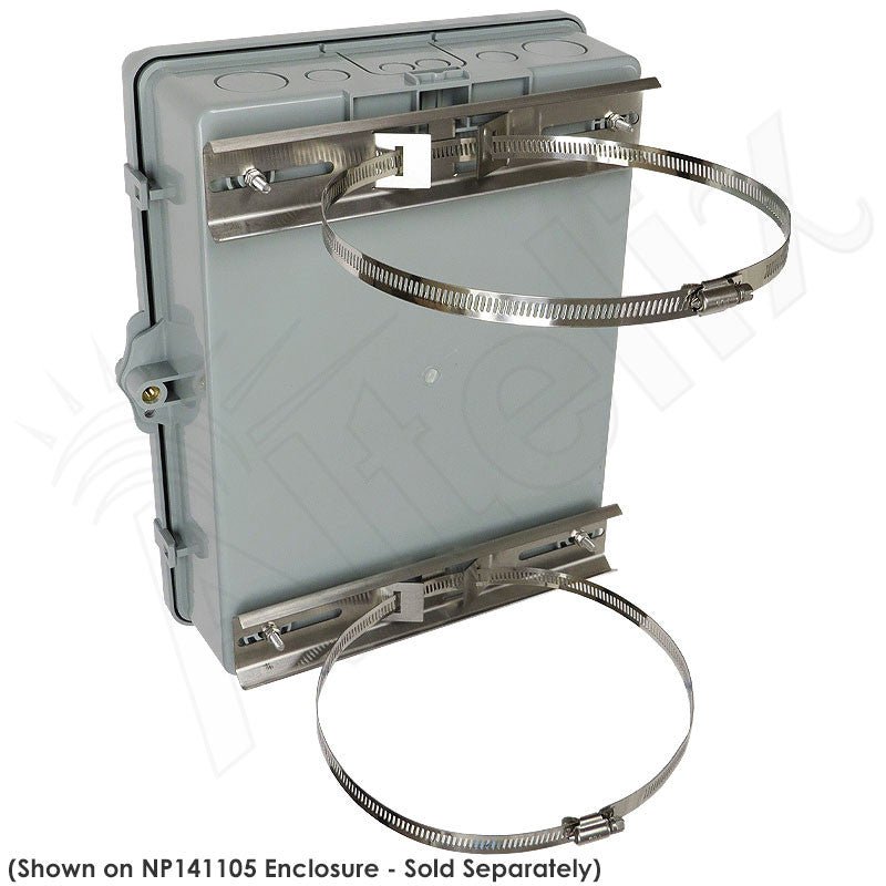 Altelix Stainless Steel Universal Pole Mount Kit with Adjustable Bands for Enclosures 5 to 10 Inches Wide - Nema Supply
