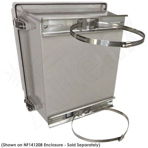 Altelix Stainless Steel Universal Pole Mount Kit with Adjustable Bands for Enclosures 7 to 12 Inches Wide - Nema Supply