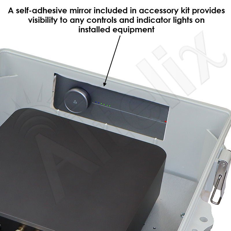 Altelix Weatherproof Enclosure for SONOS® AMP with 120 VAC Outlets, Cooling Fan with Programmable Temperature Controller and Power Cord - Nema Supply