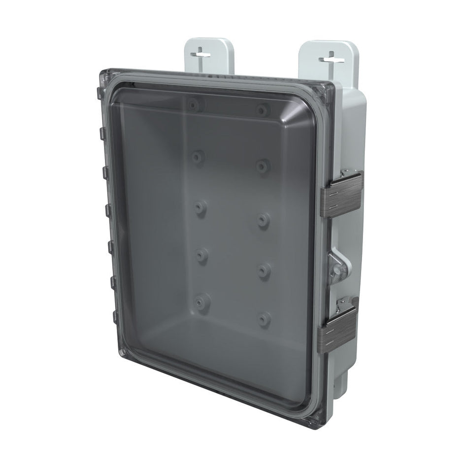 Attabox Heartland SL™ Low - Profile Polycarbonate Enclosure - Clear Cover, Hinged With Stainless Steel Latch and Pad - Lockable - Nema Supply