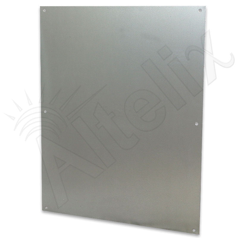 Blank Galvanized Steel Equipment Mounting Plate for NF162012 & NF201612 Series Enclosures - Nema Supply
