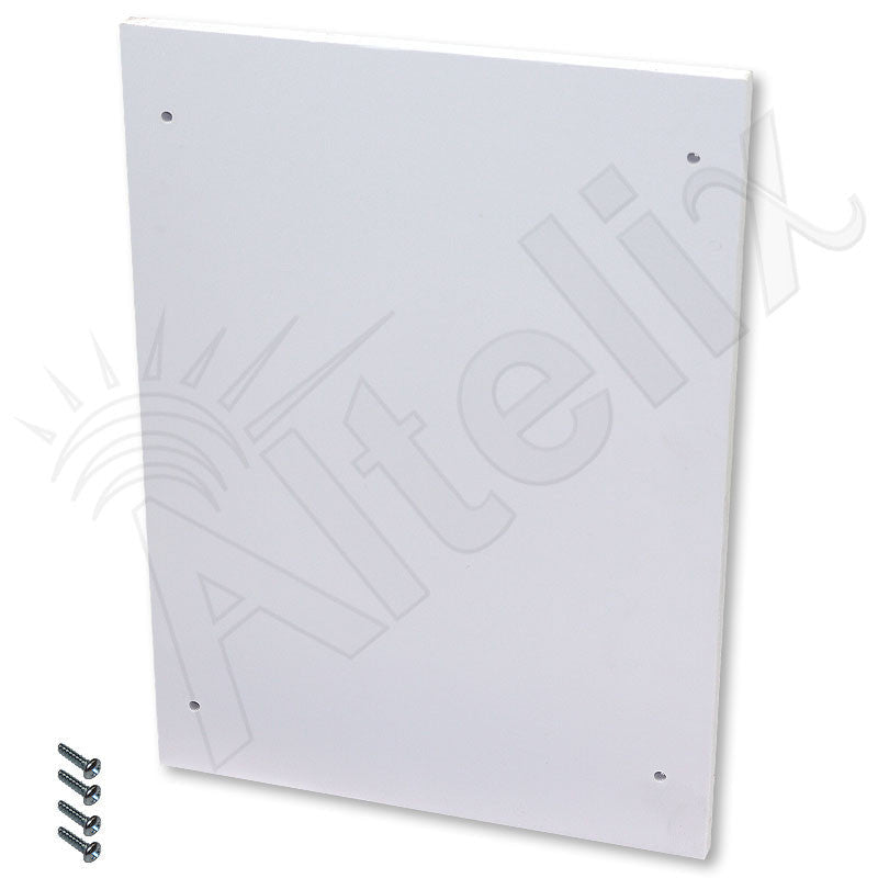 Blank No-Drill Full Size PVC Equipment Mounting Plate with Screws for NP120907 and NP120909 Series Enclosures - Nema Supply
