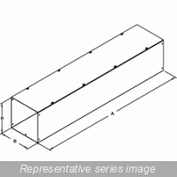 Hammond CW Series Screw Cover Type 1 Lay-In Wireway - Straight Section w/o KO - 8 x 8- Steel/Gray