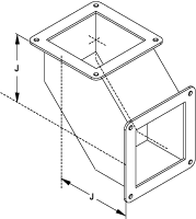 Hammond 1487 90° elbows — Painted Steel; manufacturer representative illustration