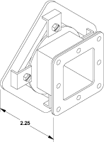 Hammond 1487 Box-entry swivel nipples — Painted Steel; manufacturer representative illustration