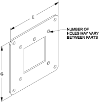 Hammond 1487 Center-hole reducers — Painted Steel; manufacturer representative illustration