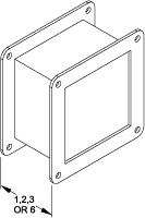 Hammond 1487 Nipples — 1, 2, 3 and 6 in — Painted Steel; manufacturer representative illustration