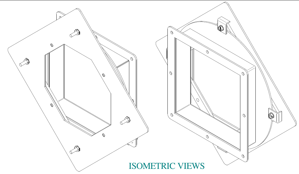 Hammond 1487EV2 standard swivel nipple, 8 x 8 in version shown in manufacturer drawing; representative of V2 style