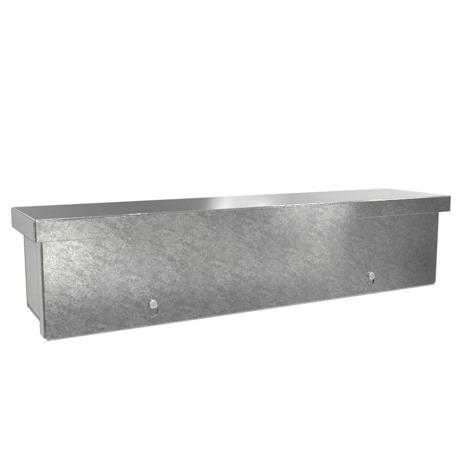 Hammond C3RWTG Type 3R Galvanized Wiring Trough – 12 x 12 in - Nema Supply