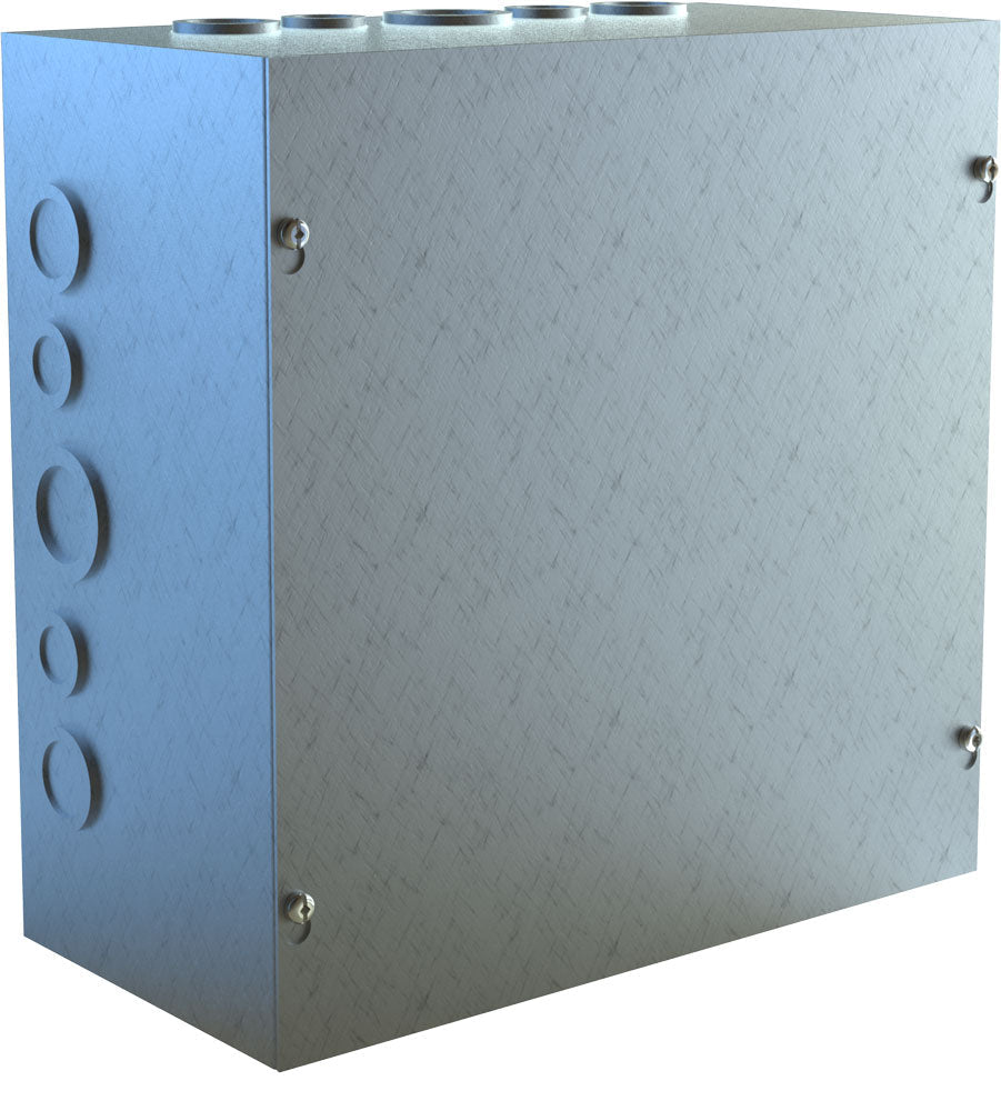 Hammond CSKOG Type 1 Galvanized Screw Cover Junction Box with Knockouts - Nema Supply