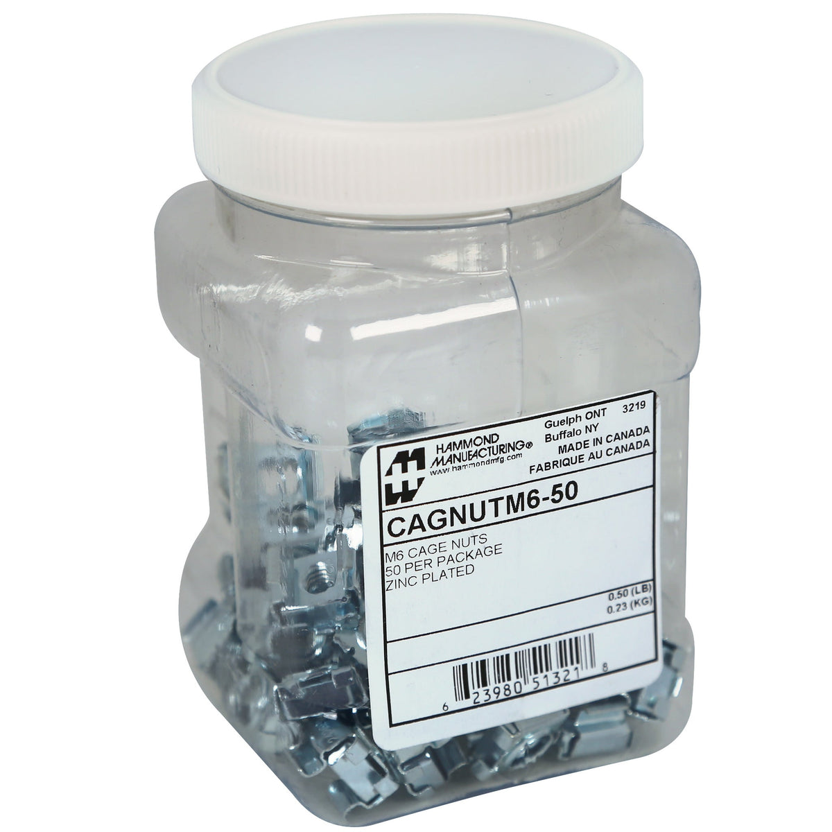 Hammond M6 Cage Nuts - Nema Supply