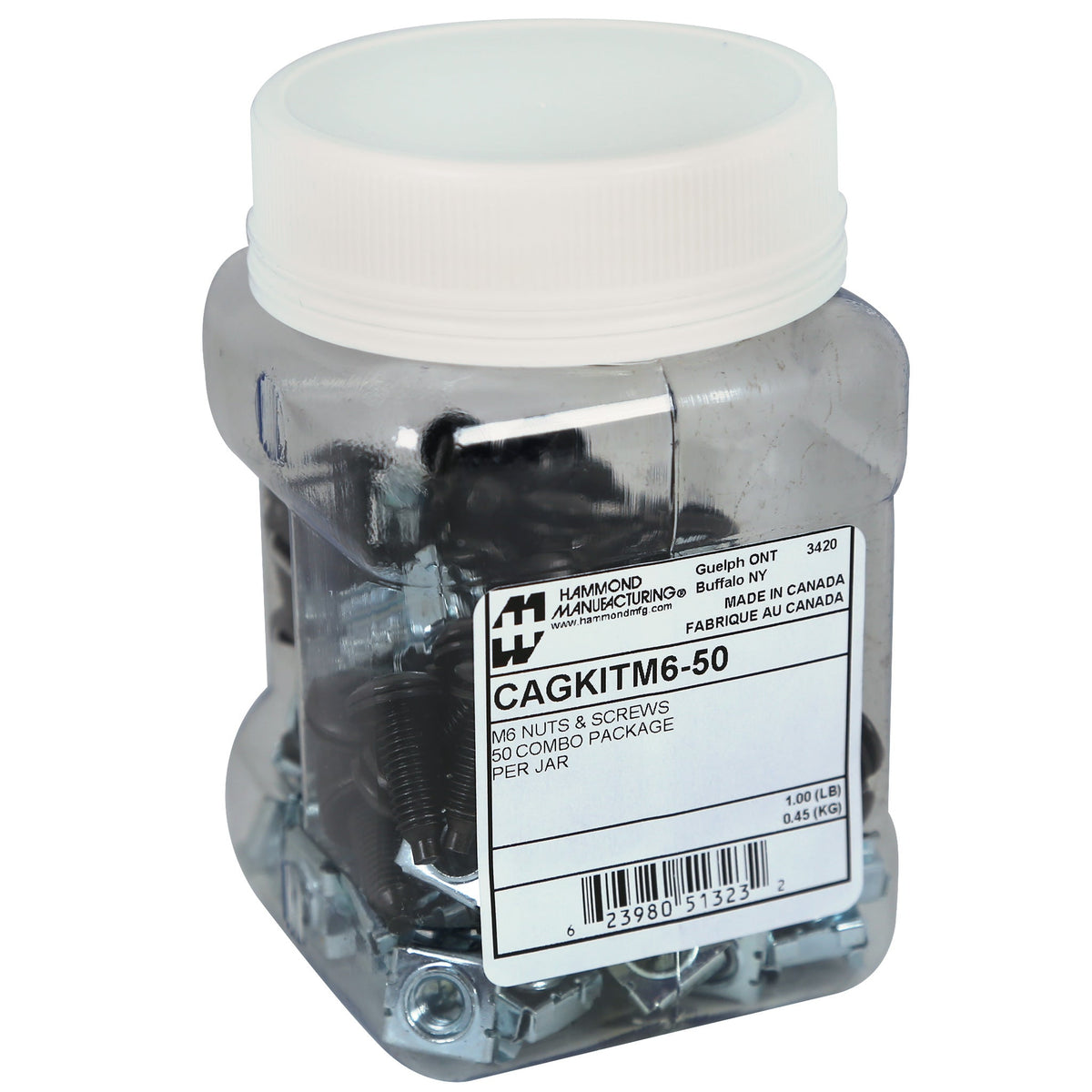Hammond M6 Screw and Cage Nut Kits - Nema Supply