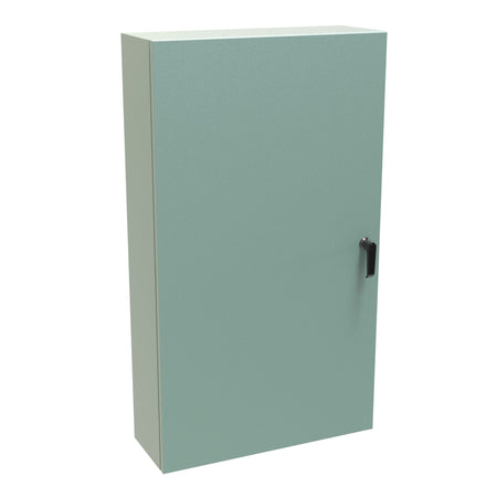 Hammond Type 4 Mild Steel Wallmount Enclosure Eclipse Series Hinge Door with Quarter Turn/Handle - Nema Supply