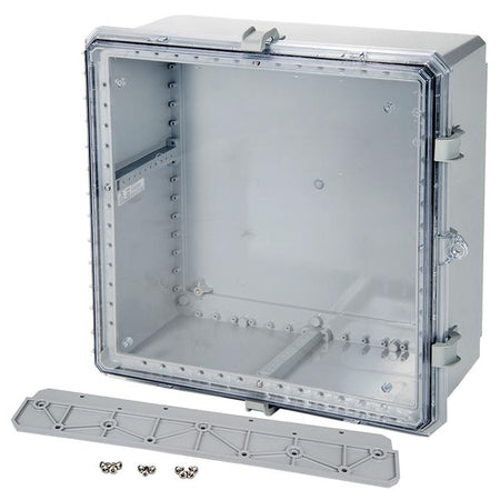 Integra Genesis Series Polycarbonate Enclosure with Hinge, Non - Metallic Locking Latch, and Clear Cover - Nema Supply