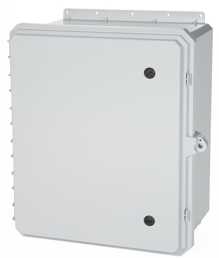 Integra Genesis Series Polycarbonate Enclosure with Hinge, Pad lockable hasp, Two Quarter - Turn Latches, and Opaque Cover - Nema Supply
