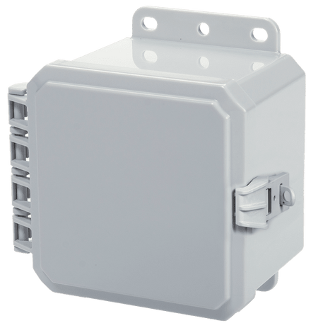 Integra Impact Series Polycarbonate Enclosure With Non - Metallic Locking Latch, Opaque Cover, and Integrated Mounting Flange - Nema Supply