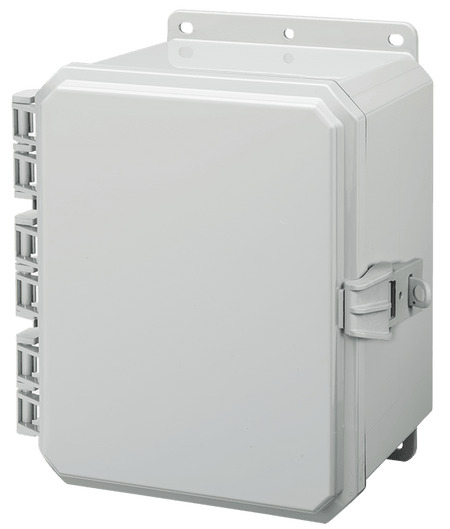 Integra Impact Series Polycarbonate Enclosure With Non - Metallic Locking Latch, Opaque Cover, and Integrated Mounting Flange - Nema Supply