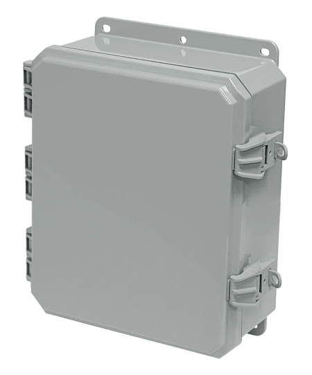 Integra Impact Series Polycarbonate Enclosure With Non - Metallic Locking Latch, Opaque Cover, and Integrated Mounting Flange - Nema Supply