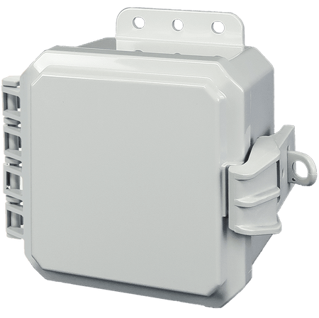 Integra Impact Series Polycarbonate Enclosure With Non - Metallic Locking Latch, Opaque Cover, and Integrated Mounting Flange - Nema Supply