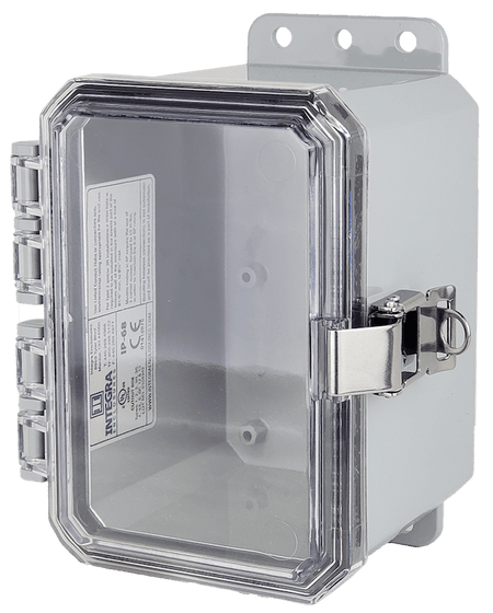 Integra Impact Series Polycarbonate Enclosure With Stainless Steel Locking Latch and Clear Cover - Nema Supply