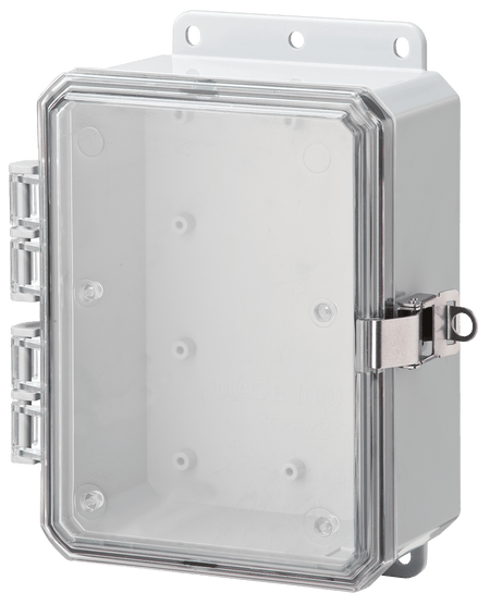 Integra Impact Series Polycarbonate Enclosure With Stainless Steel Locking Latch and Clear Cover - Nema Supply