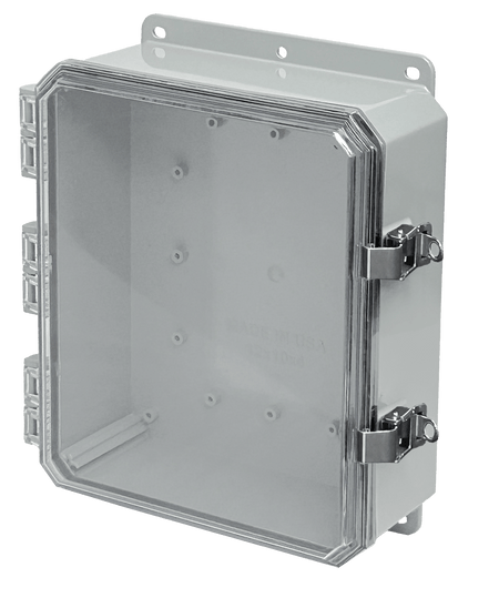 Integra Impact Series Polycarbonate Enclosure With Stainless Steel Locking Latch and Clear Cover - Nema Supply