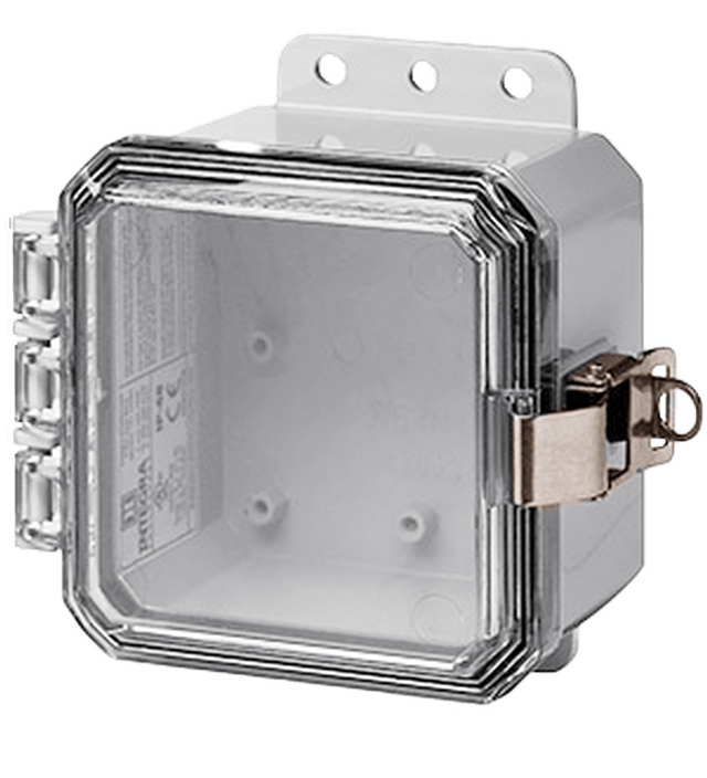 Integra Impact Series Polycarbonate Enclosure With Stainless Steel Locking Latch and Clear Cover - Nema Supply
